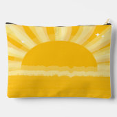 Retro Sunshine Pickleball Brautparty Zubehörtasche (Rückseite)