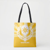 Retro Sunshine Pickleball Bridesmaid Tasche (Vorderseite)