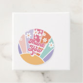 Retro Sunshine Rainbow Daisy Vielen Dank Geschenkanhänger (Beispiel)