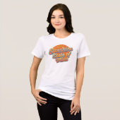 Retro "Sunshine State of Mind" Quote Tri-Blend Shirt (Vorderseite voll)