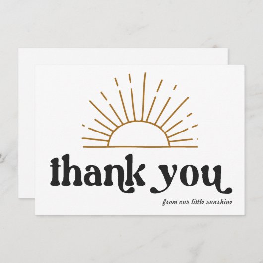 Retro Sunshine Vielen Dank (Vorne/Hinten)