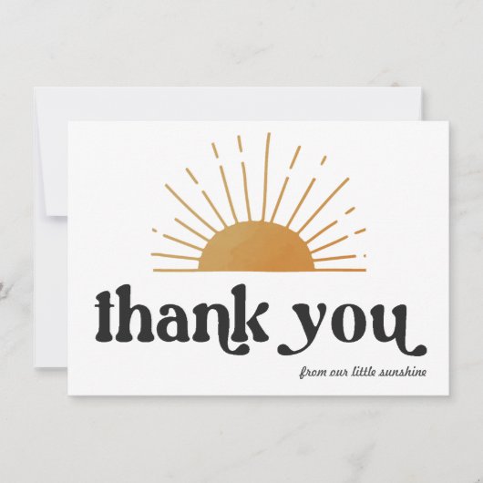 Retro Sunshine Vielen Dank (Vorderseite)