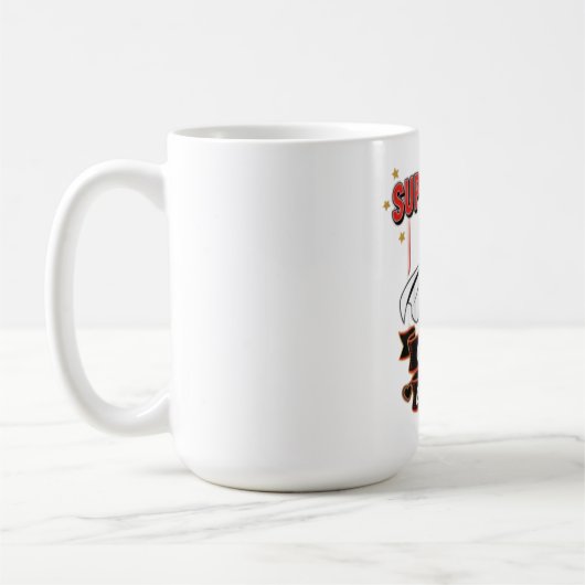 Retro Super Mom Queen of Everything Art Tee Kaffeetasse (Links)