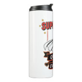 Retro Super Mom Queen of Everything Art Tee Thermosbecher (Nach links gedreht)