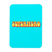 Retro-Superheld Magnet (Vertikal)