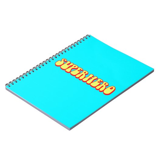 Retro-Superheld Notizblock (Linke Seite)