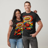 Retro-Superheld POW! Comic-Book-Pop-Art T-Shirt (Unisex)