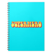 Retro Superhero Notizblock (Vorderseite)