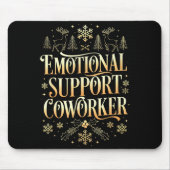 Retro Suprt Coworker Ugly Christmas Saying Quote Mousepad (Vorne)