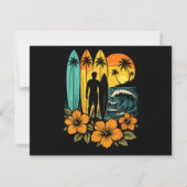 Retro Surf Beach Sunset Tropical (Rückseite)
