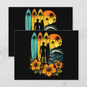 Retro Surf Beach Sunset Tropical (Vorne/Hinten)