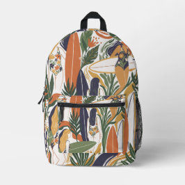 Retro Surf Club Bedruckter Rucksack
