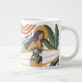 Retro Surf Club Jumbo-Tasse (Rechts)
