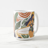 Retro Surf Club Kaffeetasse (VorderseiteRechts)