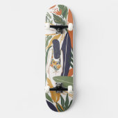 Retro Surf Club Skateboard (Vorderseite)