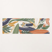 Retro Surf Club Yogamatte (Vorderseite (Horizontal))