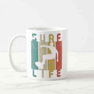 Retro-Surf-Geschenk für Surfer Kaffeetasse