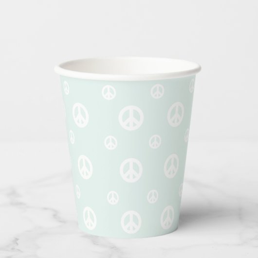 Retro Surf Hippie Peace Sign Birthday Pappbecher (Vorderseite)