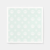 Retro Surf Hippie Peace Sign Birthday Serviette (Vorderseite)