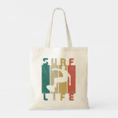 Retro-Surf-Surfer-Geschenk Tragetasche (Rückseite)