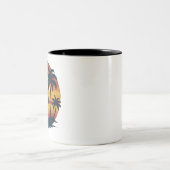 Retro Surf Tasse - 70er Sunset Beach Coffee Cup (Mittel)