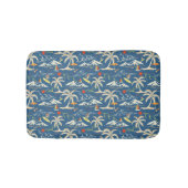 Retro Surf Tropical Pattern Badematte (Vorderseite)
