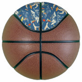 Retro Surf Tropical Pattern Basketball (Rechts)