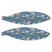 Retro Surf Tropical Pattern Basketball (Panele)