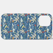 Retro Surf Tropical Pattern Case-Mate iPhone Hülle (Rückseite (Horizontal))