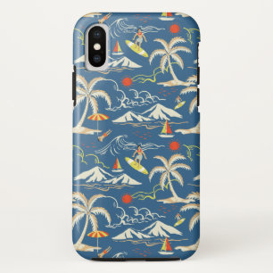 Retro Surf Tropical Pattern Case-Mate iPhone Hülle