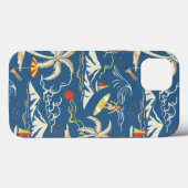 Retro Surf Tropical Pattern Case-Mate iPhone Hülle (Rückseite (Horizontal))