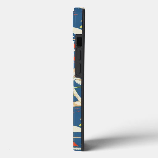 Retro Surf Tropical Pattern Case-Mate iPhone Hülle (Rückseite / Links)
