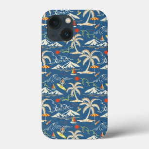 Retro Surf Tropical Pattern Case-Mate iPhone Hülle