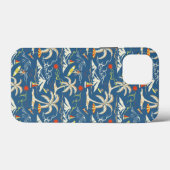 Retro Surf Tropical Pattern Case-Mate iPhone Hülle (Rückseite (Horizontal))