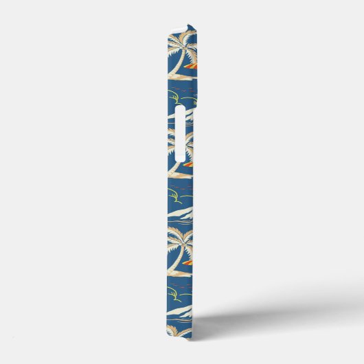 Retro Surf Tropical Pattern Case-Mate iPhone Hülle (Rückseite / Rechts)