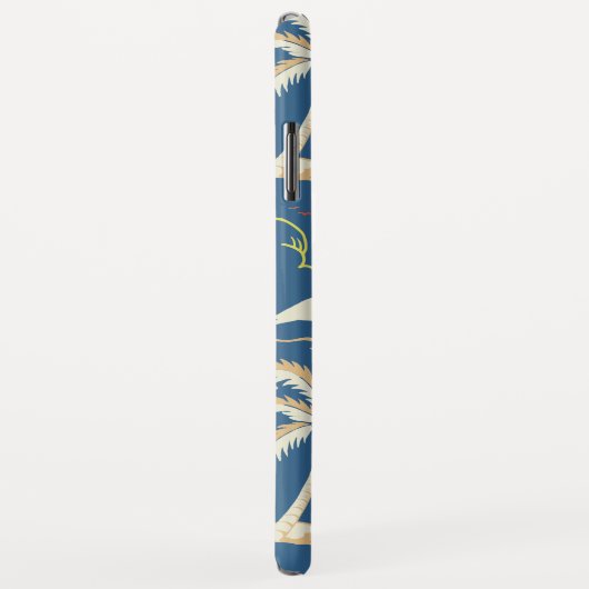 Retro Surf Tropical Pattern Case-Mate iPhone Hülle (Hinten/Rechts)