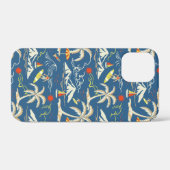 Retro Surf Tropical Pattern Case-Mate iPhone Hülle (Rückseite (Horizontal))