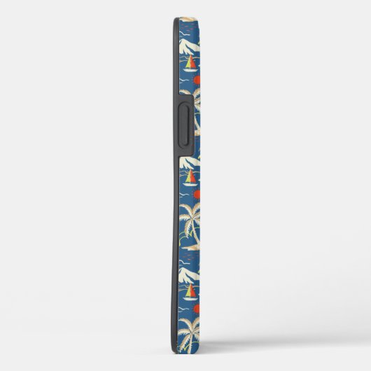 Retro Surf Tropical Pattern Case-Mate iPhone Hülle (Rückseite / Rechts)