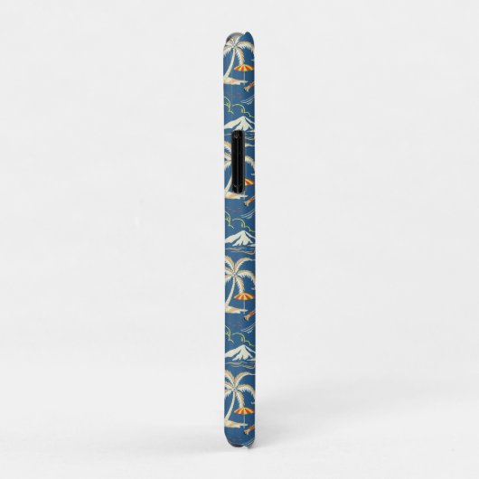 Retro Surf Tropical Pattern Case-Mate iPhone Hülle (Hinten/Rechts)