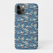 Retro Surf Tropical Pattern Case-Mate iPhone Hülle (Rückseite)