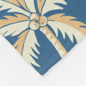 Retro Surf Tropical Pattern Fleecedecke (Ecke)