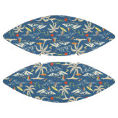 Retro Surf Tropical Pattern Football (Paneele)