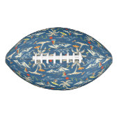 Retro Surf Tropical Pattern Football (Vorderseite)