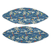 Retro Surf Tropical Pattern Football (Paneele)