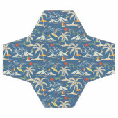Retro Surf Tropical Pattern Fußball (Flach)