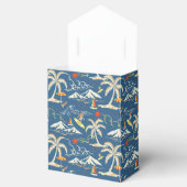 Retro Surf Tropical Pattern Geschenkschachtel (Geöffnet)