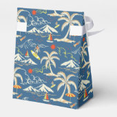 Retro Surf Tropical Pattern Geschenkschachtel (Rückseite)