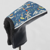 Retro Surf Tropical Pattern Golf Headcover (3/4 Vorderseite)