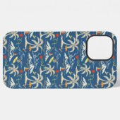 Retro Surf Tropical Pattern iPhone Hülle (Rückseite (Horizontal))