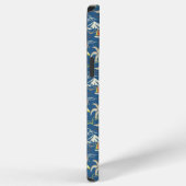 Retro Surf Tropical Pattern iPhone Hülle (Rechte Seite)